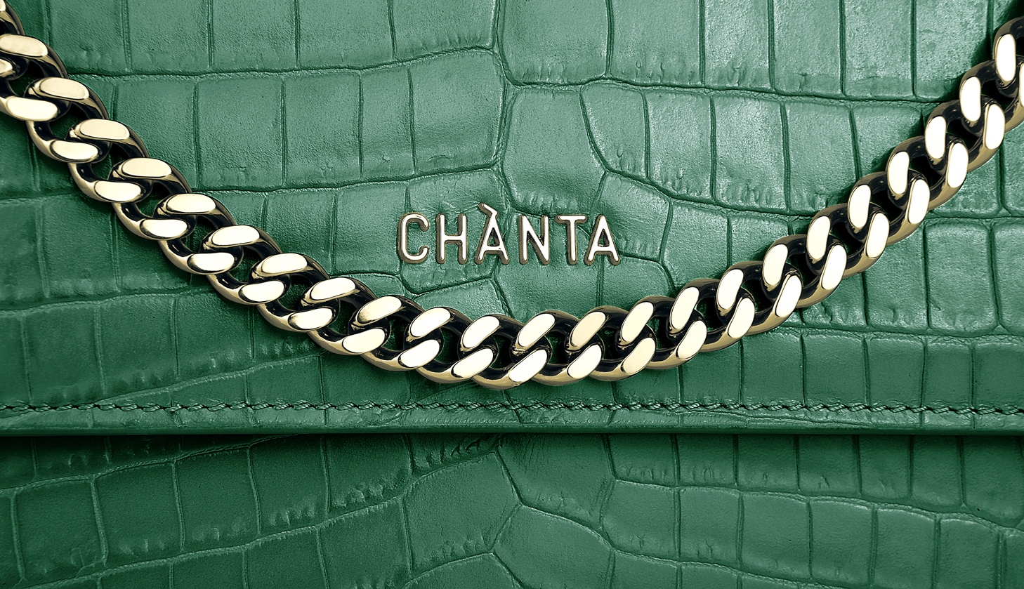 Chanel WOC Emerald Crocodile Bag